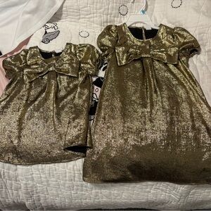 GAP Gold Metallic Dress